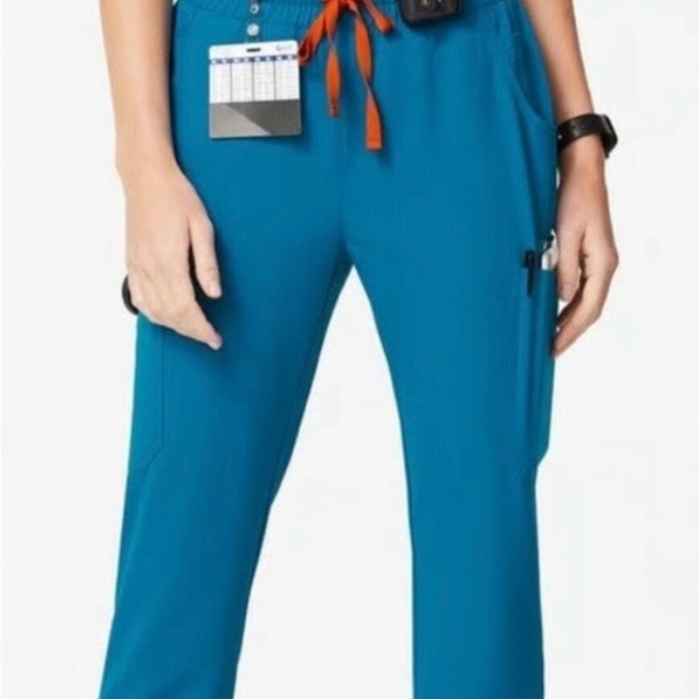 Figs Yola Skinny Alps blue medium tall pants